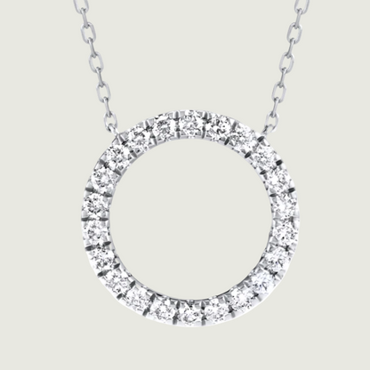 round diamonds necklace