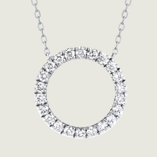 round diamonds necklace