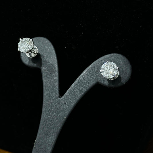 DIAMOND STUDS ROUND FOUR PRONG SETTING